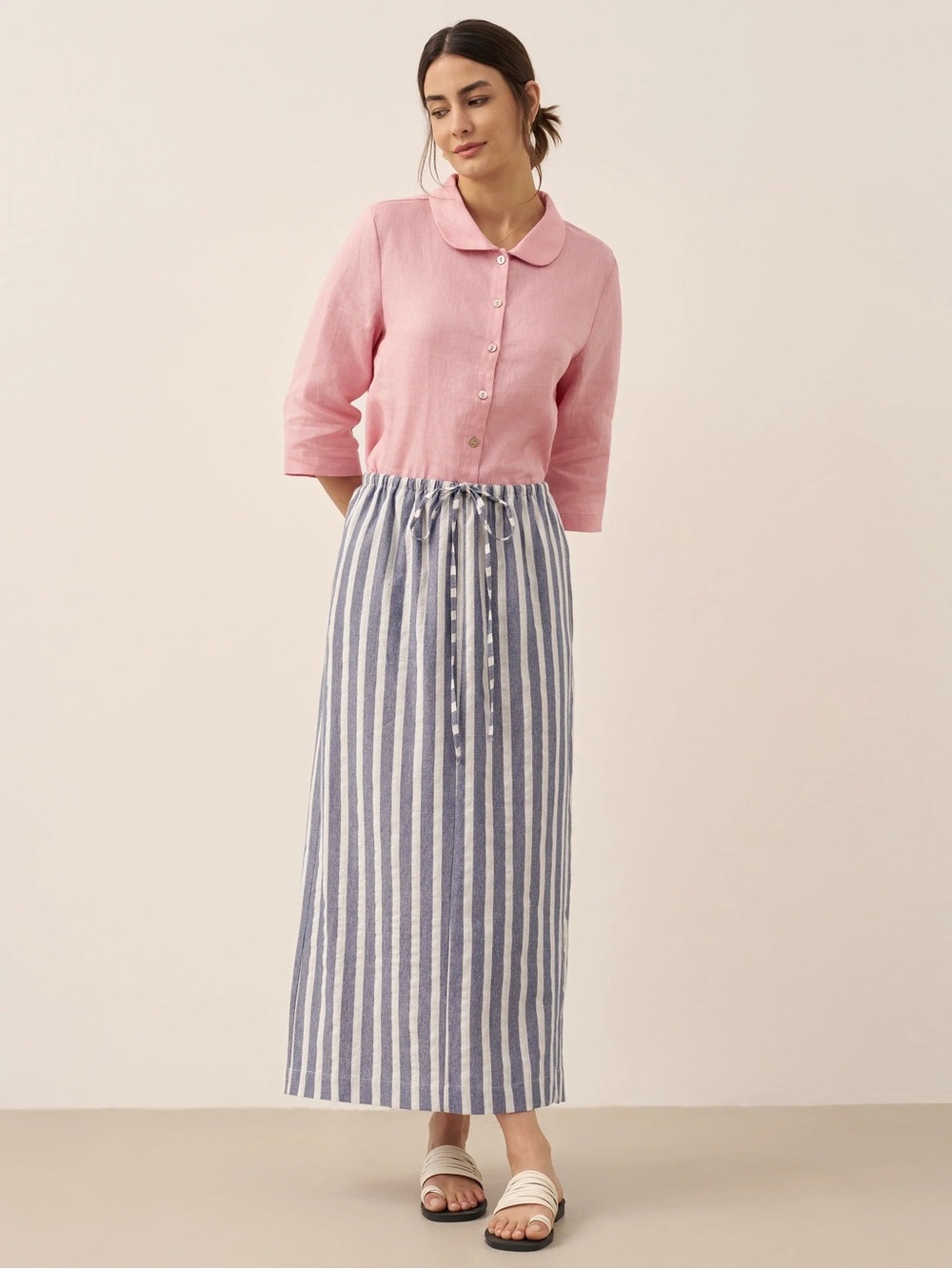 Lintico pink 100% Linen shirt